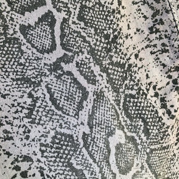 Flying Monkey Gray Snakeskin Pattern Skinny Pants - Picture 3 of 7